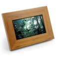 bois - cadre numérique publicitaire en bois